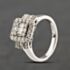 Pre-Owned 14ct White Gold 0.75ct Diamond Large Oblong Cluster Ring 41482800