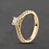 Pre-Owned 18ct Yellow Gold 1.00ct Diamond Shoulder Set Solitaire Ring 41482804