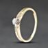 Pre-Owned 18ct Yellow Gold 0.25ct Brilliant Cut Diamond Shoulder Set Solitaire Ring 41482823