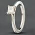 Pre-Owned Platinum Certificated 0.45ct Princess Cut Diamond Solitaire Ring 41482831