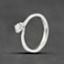 Pre-Owned Platinum 0.31ct Brilliant Cut Diamond Twist Solitaire Ring 41482837