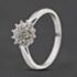 Pre-Owned 9ct White Gold 0.10ct Diamond Flower Cluster Ring 41482854