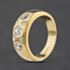 Pre-Owned 18ct Yellow Gold 0.85ct Round & Trilliant Cut Diamond Seven Stone Ring 41482860