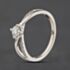 Pre-Owned 9ct White Gold 0.33ct Brilliant Cut Diamond Crossover Shoulders Solitaire Ring 41482867