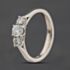 Pre-Owned Platinum 0.60ct Brilliant Cut Diamond Three Stone Ring 41482868