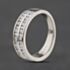 Pre-Owned 18ct White Gold 0.50ct Brilliant Cut Diamond Two Row Ring 41482899