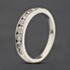 Pre-Owned 9ct White Gold 0.62ct Brilliant Cut Diamond Half Eternity Ring 41482900