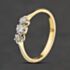 Pre-Owned Vintage Yellow Gold 0.50ct Brilliant Cut Diamond Three Stone Ring 41482919