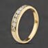Pre-Owned 18ct Yellow Gold 0.33ct Brilliant Cut Diamond Channel Set Half Eternity Ring 41482922
