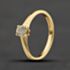 Pre-Owned Vintage 18ct Yellow Gold 0.22ct Brilliant Cut Diamond Solitaire Ring 41482926