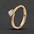 Pre-Owned 18ct Yellow Gold Certificated 0.40ct Brilliant Cut Diamond Twist Solitaire Ring 41482944