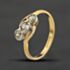 Pre-Owned Yellow Gold 0.35ct Diamond Cross Over Three Stone Ring 41482952