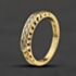 Pre-Owned 18ct Yellow Gold 0.25ct Brilliant Cut Diamond Cross Over Half Eternity Ring 41482954