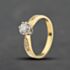Pre-Owned 18ct Yellow Gold 0.33ct Brilliant Cut Diamond Shoulder Set Solitaire Ring 41482981
