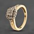 Pre-Owned 9ct Yellow Gold 0.45ct Diamond Cluster Ring 41483047