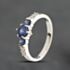 Pre-Owned 18ct White Gold Tanzanite & 0.14ct Brilliant Cut Diamond Seven Stone Ring 41483089