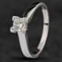 Pre-Owned 18ct White Gold 0.50ct Princess Cut Diamond Solitaire Ring 41482616