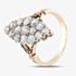 Pre-Owned Antique Yellow Gold Diamond Cluster Ring 41482589