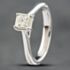 Pre-Owned 18ct White Gold 0.25ct Princess Cut Diamond Solitaire Ring 41482625