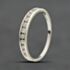 Pre-Owned 9ct White Gold 0.25ct Brilliant Cut Diamond Half Eternity Ring 41671622
