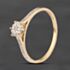 Pre-Owned 9ct Yellow Gold 0.05ct Diamond Shoulder Set Solitaire Ring 41671623