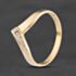Pre-Owned 9ct Yellow Gold 0.01ct Diamond Wishbone Ring 41671624