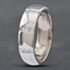 Pre-Owned 18ct White Gold Princess Cut Diamond Set D Shape 5mm Wedding Ring 41871320