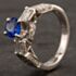Pre-Owned 14ct White Gold Sapphire & 0.60ct Diamond Fancy Ring 4232019
