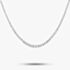 Pre-Owned 14ct White Gold 4.71ct Brilliant Cut Diamond Graduated 17 Inch Tennis Necklace 4304155114