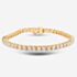 Pre-Owned 14ct Yellow Gold 5.00ct Brilliant Cut Diamond 7 Inch Tennis Bracelet 4307105