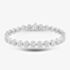 Pre-Owned 14ct White Gold 5.00ct Brilliant Cut Diamond Cluster Bracelet 4307124