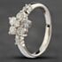 Pre-Owned Platinum 0.72ct Brilliant Cut Diamond Flower Cluster Ring 43091020