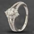 Pre-Owned Platinum 1.04ct Marquise & Brilliant Cut Diamond Marquise Cluster Ring 43091023