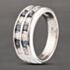 Pre-Owned Platinum 0.41ct Alexandrite & 0.57ct Brilliant Cut Diamond Two Row Ring 43091026