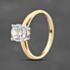 Pre-Owned 9ct Yellow Gold Cubic Zirconia Round Solitaire Ring 43111001