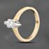 Pre-Owned 9ct Yellow Gold Cubic Zirconia Marquise Shaped Solitaire Ring 43111008