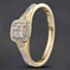 Pre-Owned 9ct Yellow Gold 0.20ct Diamond Cluster Ring 431201237