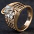 Pre-Owned 14ct Yellow Gold Brilliant Cut Diamond Fancy Cluster Ring 4312028