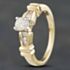 Pre-Owned 14ct Yellow Gold 0.32ct Brilliant Cut Diamond Shoulder Set Solitaire Ring 43121001