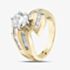 Pre-Owned 14ct Yellow Gold Certificated 1.09ct Diamond Twist Shoulder Set Solitaire Ring 43121038