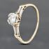 Pre-Owned 9ct Two Colour Gold 0.22ct Brilliant Cut Diamond Solitaire Ring 43121153