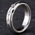 Pre-Owned 14ct White Gold 0.15ct Brilliant Cut Diamond Two Row 5.0mm Wedding Ring 4312115