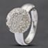 Pre-Owned 18ct White Gold Brilliant Cut Diamond Round Cluster Ring 43121168