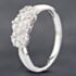 Pre-Owned Platinum 0.50ct Brilliant Cut Diamond Triple Cluster Ring 43121178
