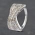 Pre-Owned 9ct White Gold 1.00ct Diamond Crossover Ring 43121201