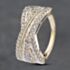 Pre-Owned 9ct White Gold 1.00ct Diamond Crossover Ring 43121203