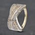 Pre-Owned 9ct White Gold 1.00ct Diamond Crossover Ring 43121204