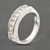Pre-Owned Platinum 1.05ct Princess Cut Diamond Channel Set Half Eternity Ring 43121243