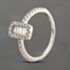 Pre-Owned Platinum 0.50ct Diamond Oblong Cluster Ring 43121271
