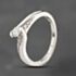 Pre-Owned 9ct White Gold 0.25ct Brilliant Cut Diamond Twist Shoulder Set Solitaire Ring 43121303